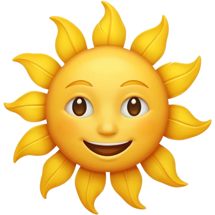 smiling sun emoji emoji