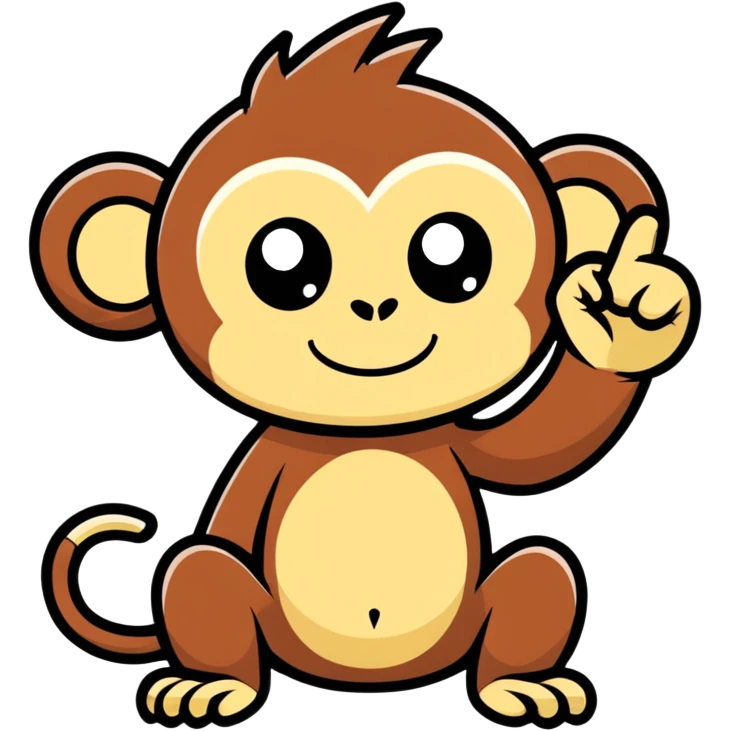 monkey sticking middle finger emoji
