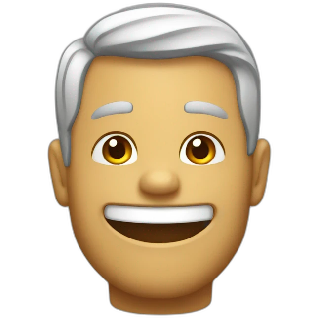 hombre sonriendo emoji