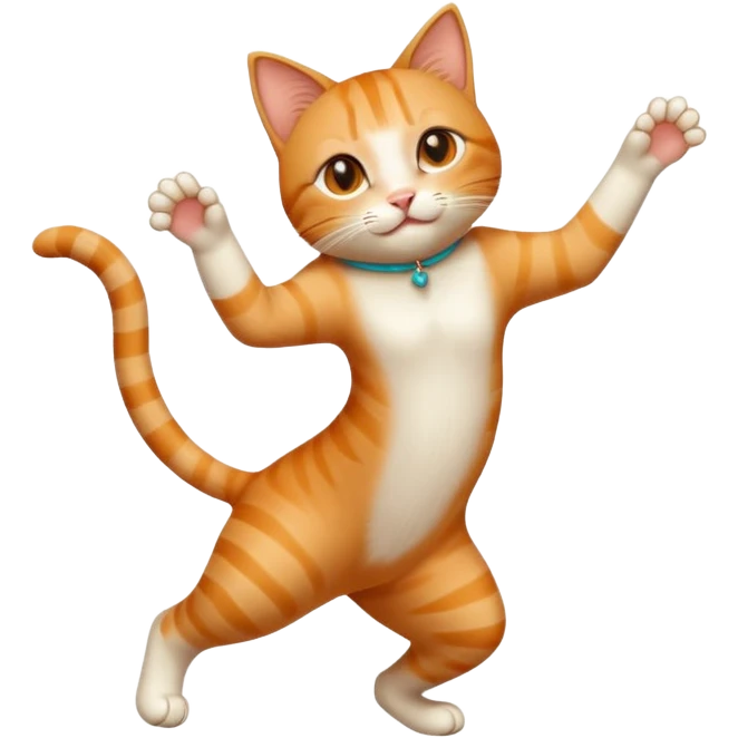 Un gato bailando emoji