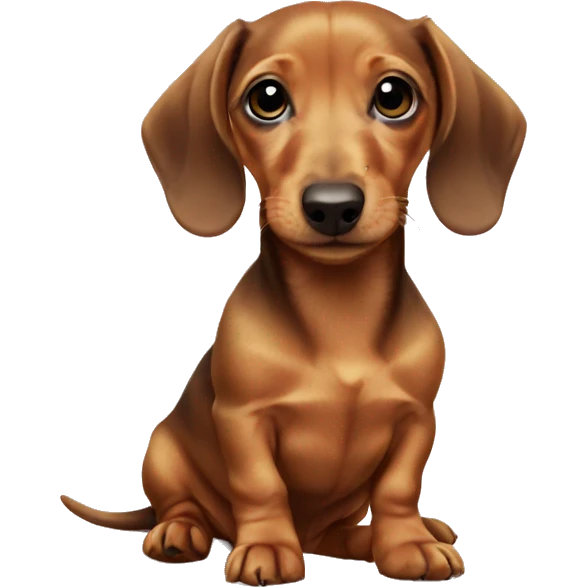 Baby dachshund golden emoji