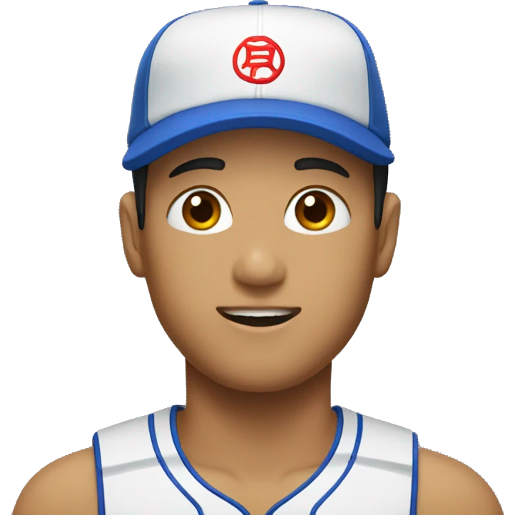 korean bro with baseball cap emoji