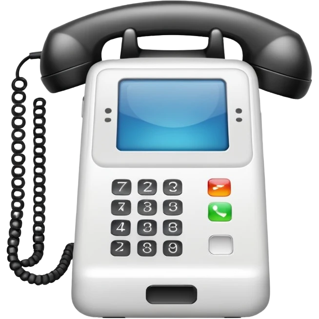 white phone emoji