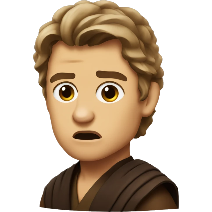 anakin skywalker with disgusted facial expression emoji