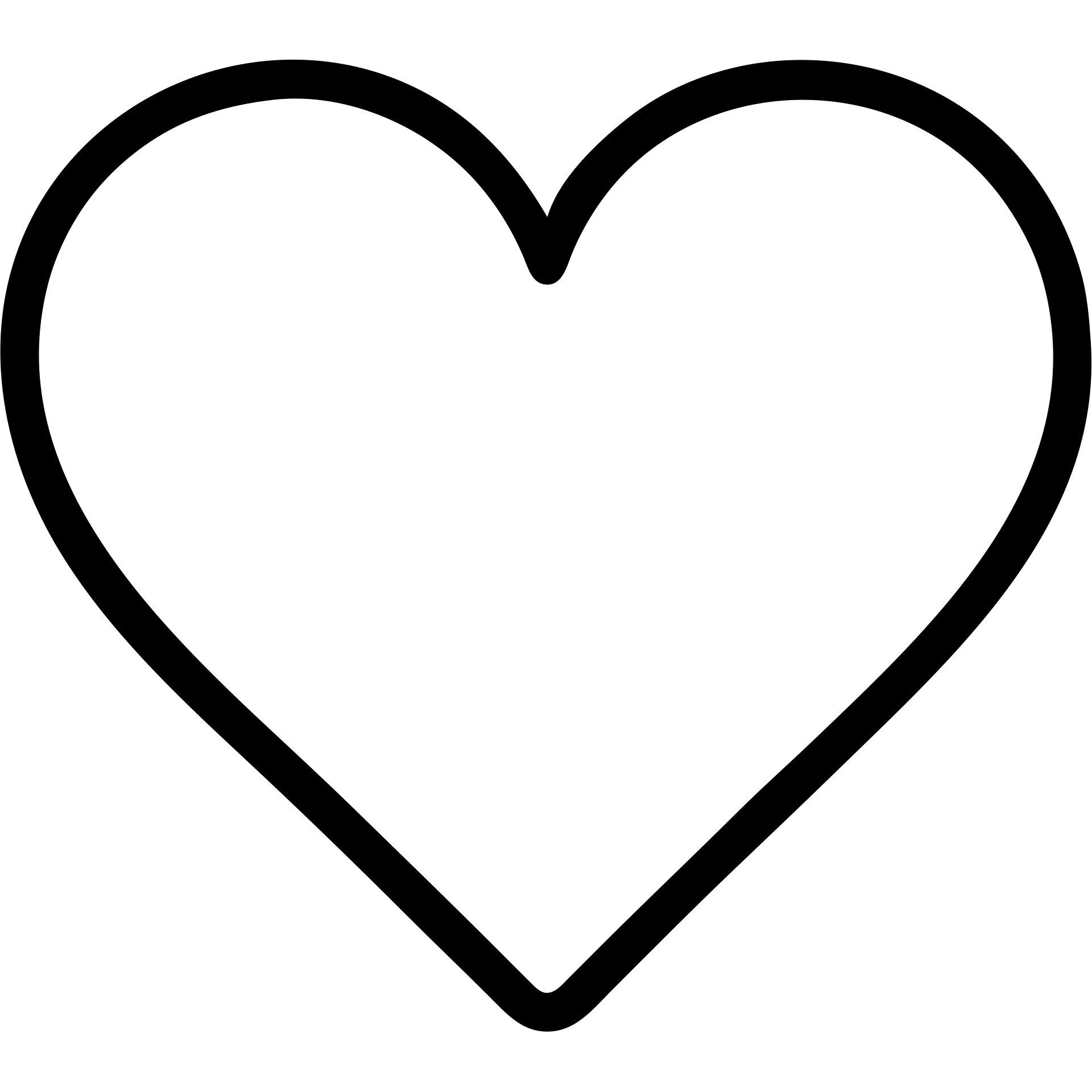 black goth heart outlined icon emoji