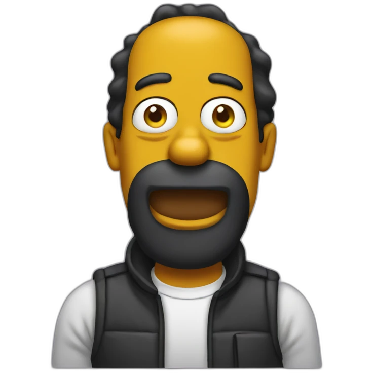 Black Homer Simpson emoji