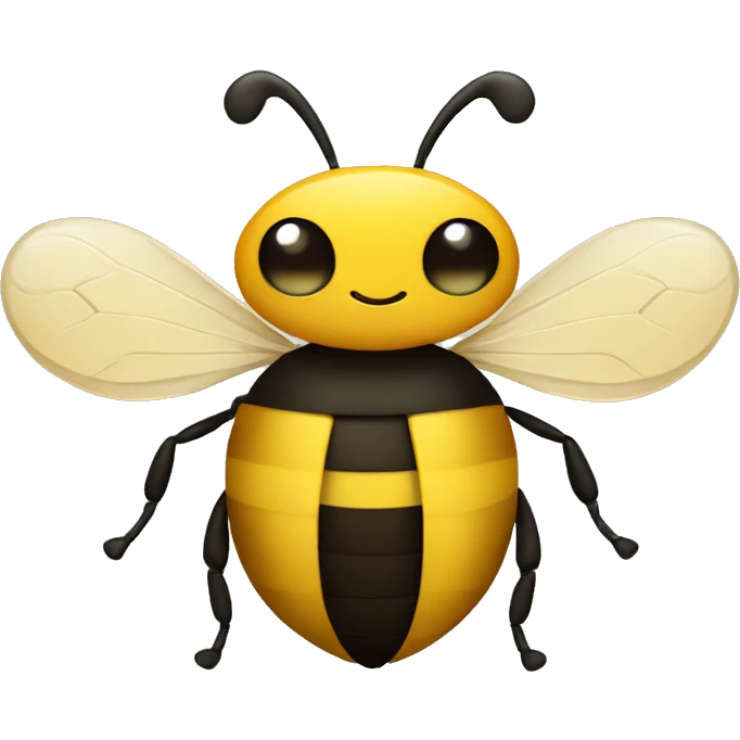 Bee with hearts emoji