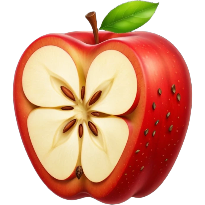 Create a core of an apple emoji