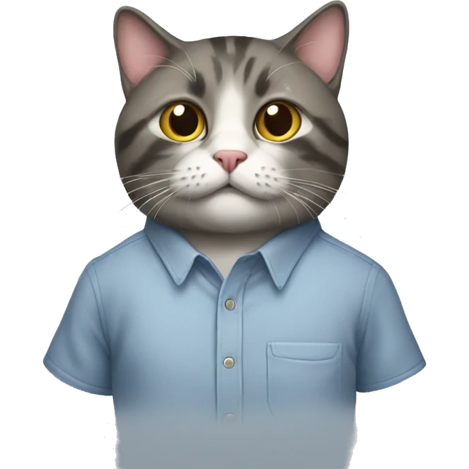Cat wearing a shirt  emoji