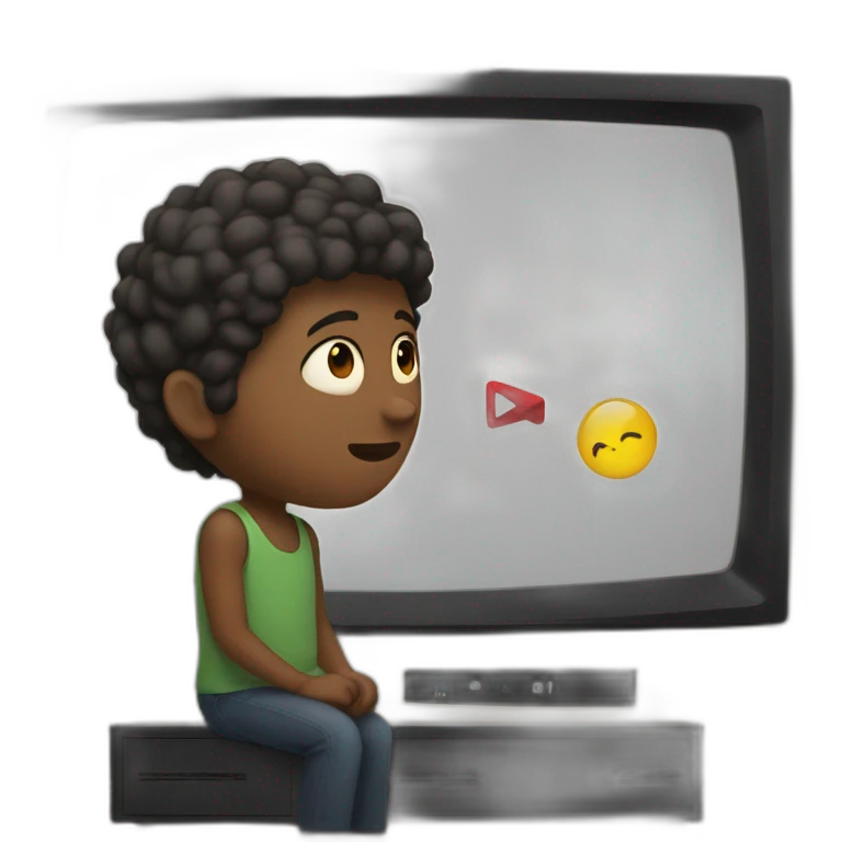 Watching netflix on tv emoji