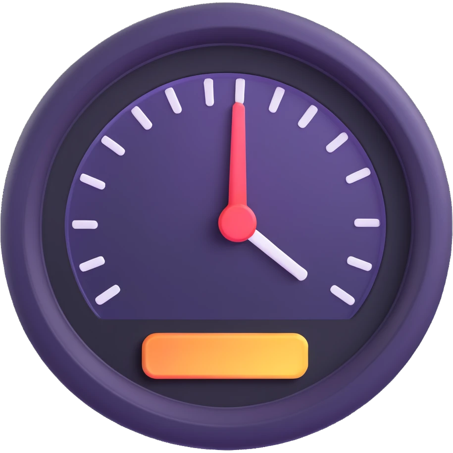 dashboard icon, 3D style, soft gradients, rounded edges, visually appealing emoji