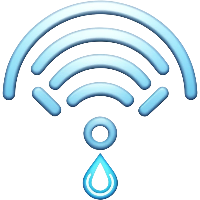 create a wifi symbol emoji exactly-like-the-reference-image-in-ios-emoji-style.-match-the-same-shape,-color,-and-glow-effect,-ensuring-it-is-smooth-and-shiny. set background 1841D6 emoji