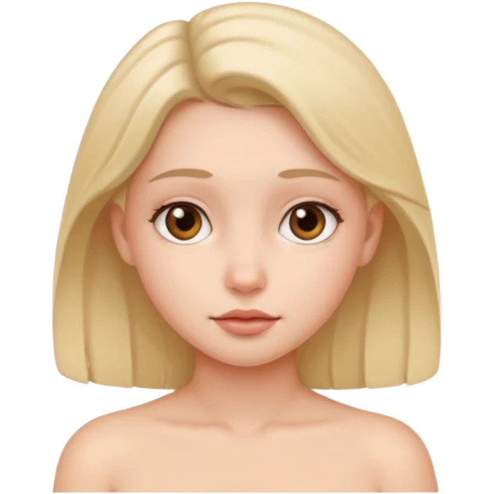 Girl without clothes emoji