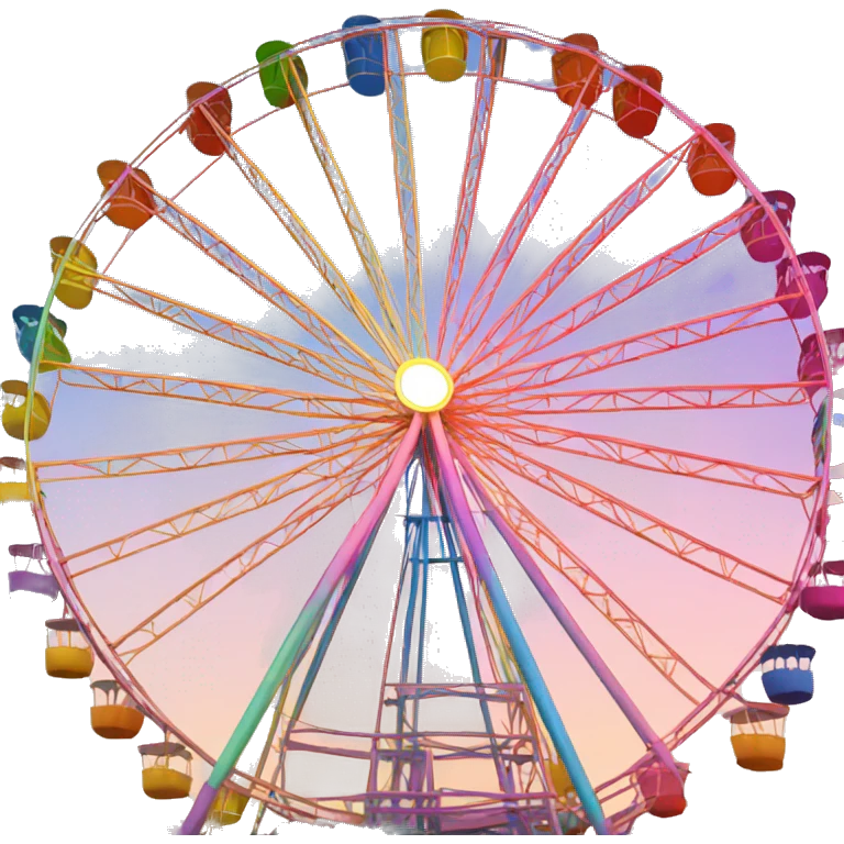 basic rainbow ferris wheel emoji