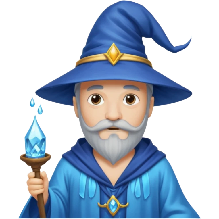 water wizard with mustache emoji