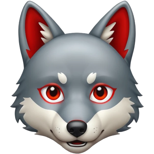 Wolf red emoji