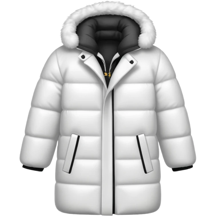 a white winter coat emoji