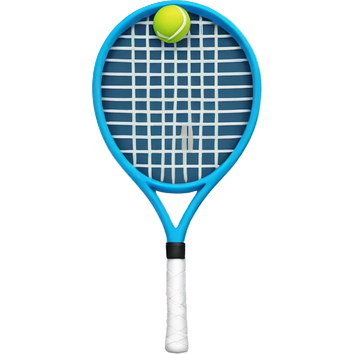 happy emoji hand holding tennis racket  emoji