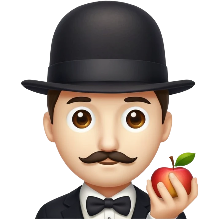 Magritte “the son of man”  emoji