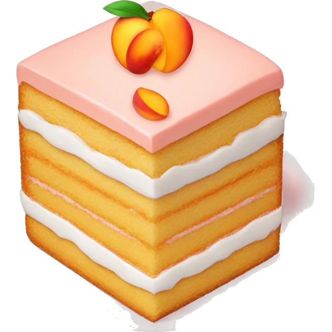 peach cake emoji