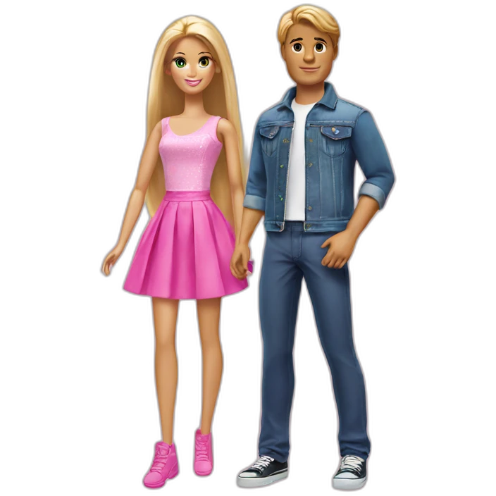 barbieand ken emoji