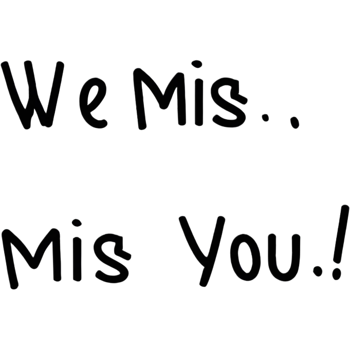 We miss you emoji