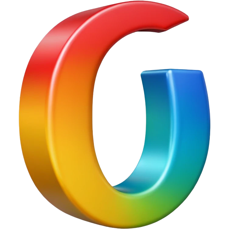 Apple style 3D emoji of the letter O, shiny, smooth, rounded, colorful, with the same toy-like texture as official Apple emojis emoji