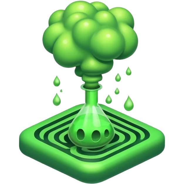 poisonous gas, isometric emoji