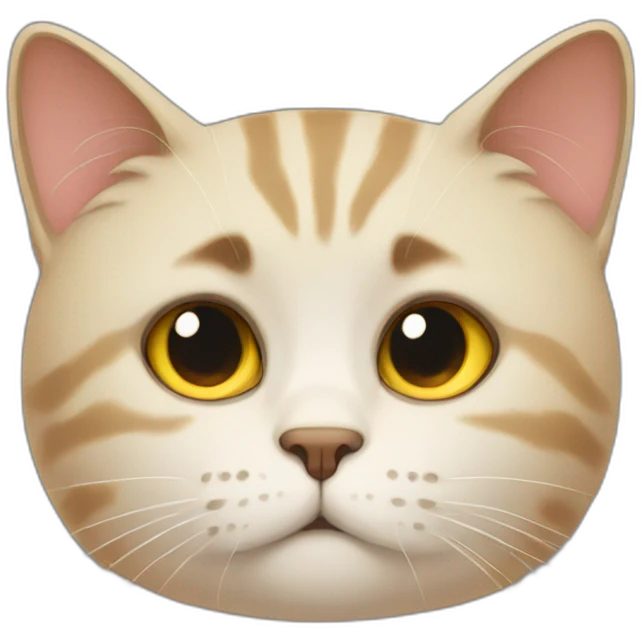 Disappointed cat emoji