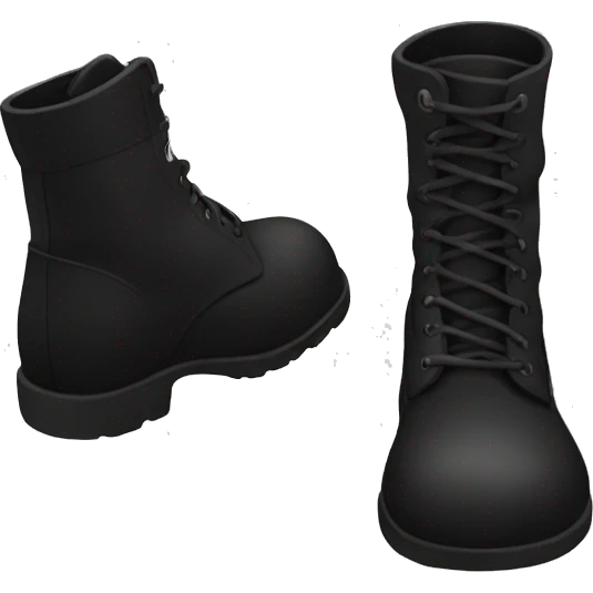 Black boots emoji