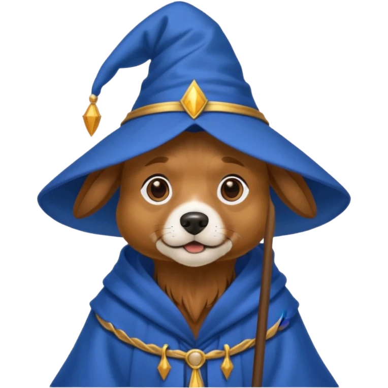 Dog wizard emoji