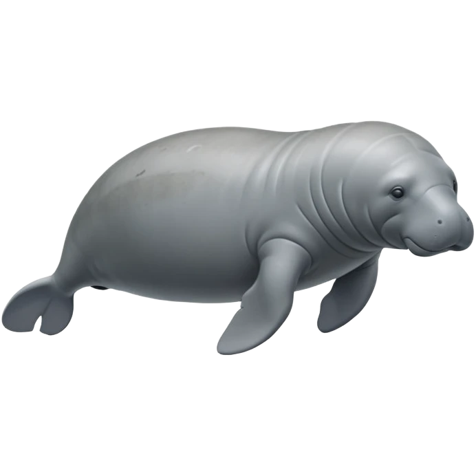 Cinematic realistic full body side view of a Florida manatee in water  emoji