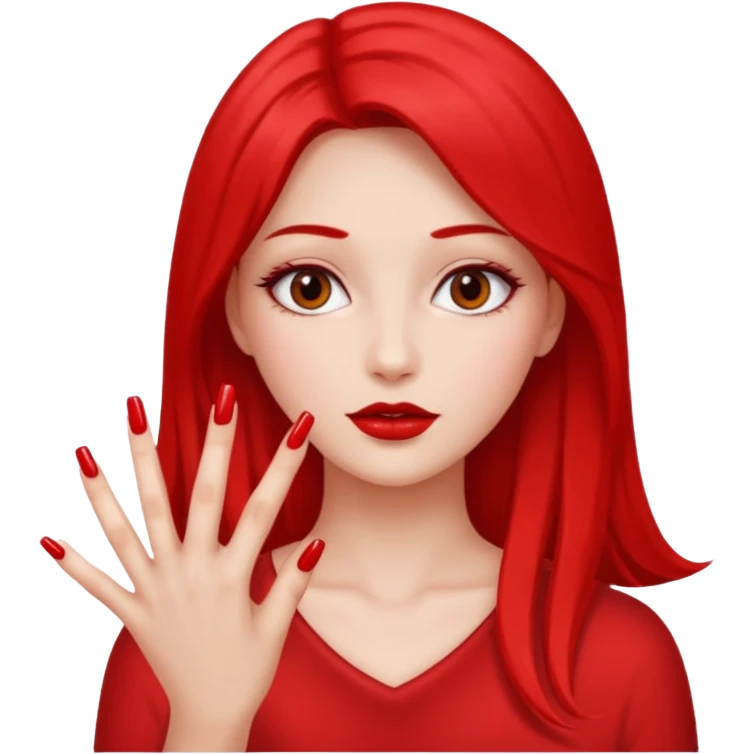 Girly pop with extra Long nails emoji
