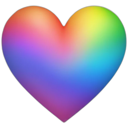 rainbow heart emoji
