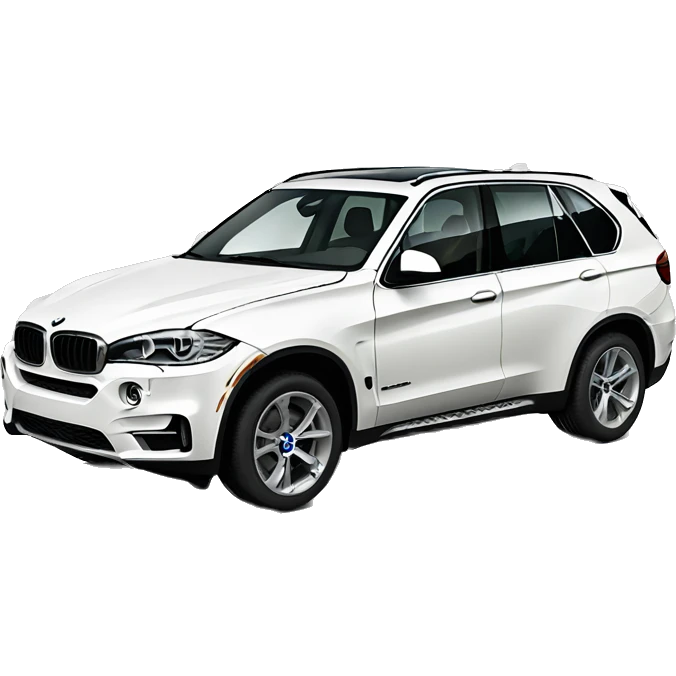 BMW X5 in white  emoji