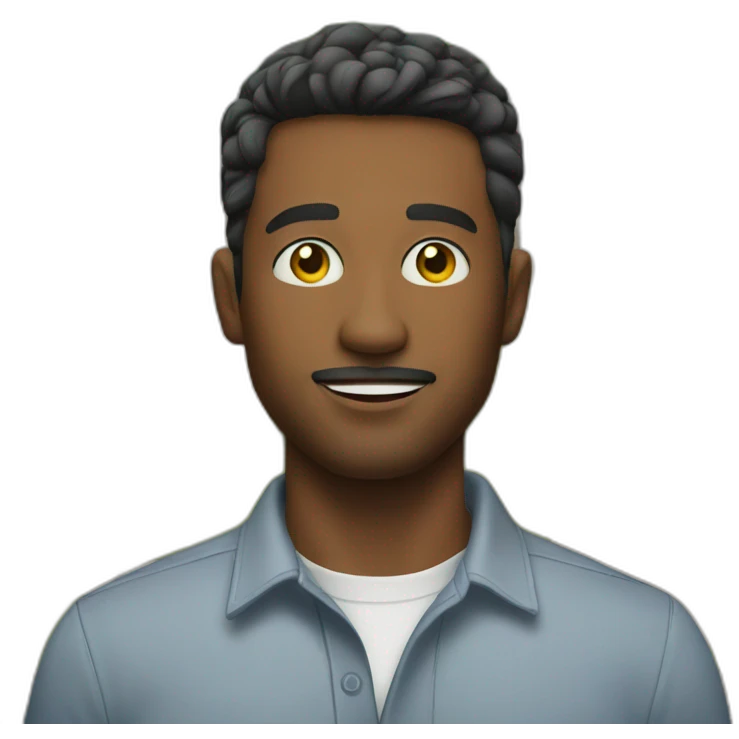 regular American man in front of his home  emoji