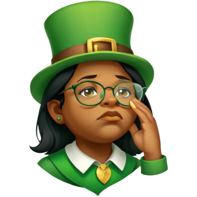 Sad Leprechaun emoji
