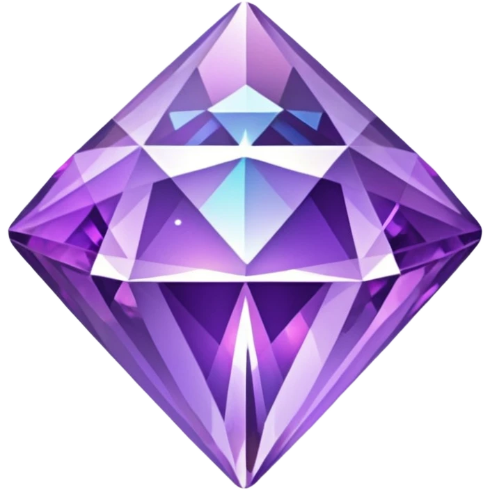 glitter purple crystal diamond emoji