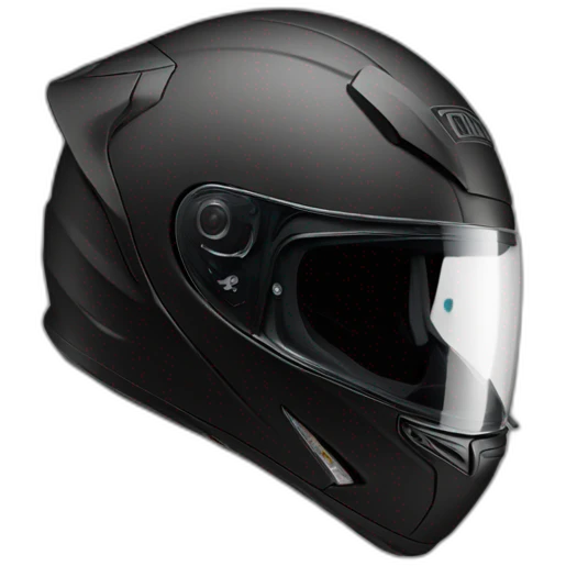 motorcycle helmet side black fullface black visor emoji
