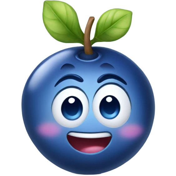 cute blueberry emoji emoji