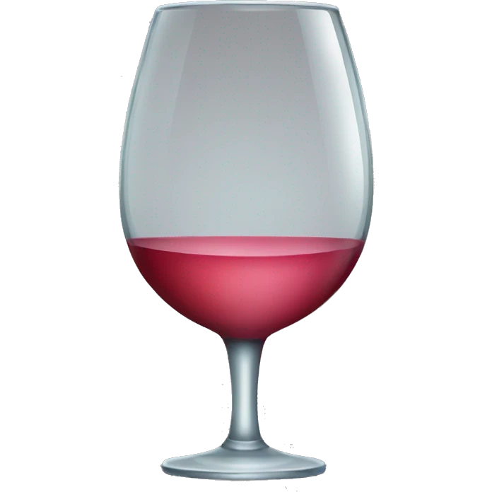 A glass of wine with a kiss emoji