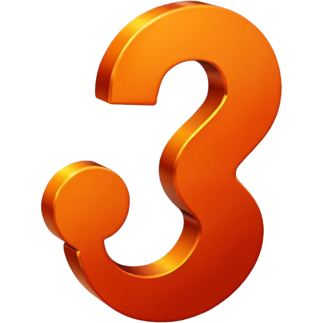 red-and-orange colored question mark emoji