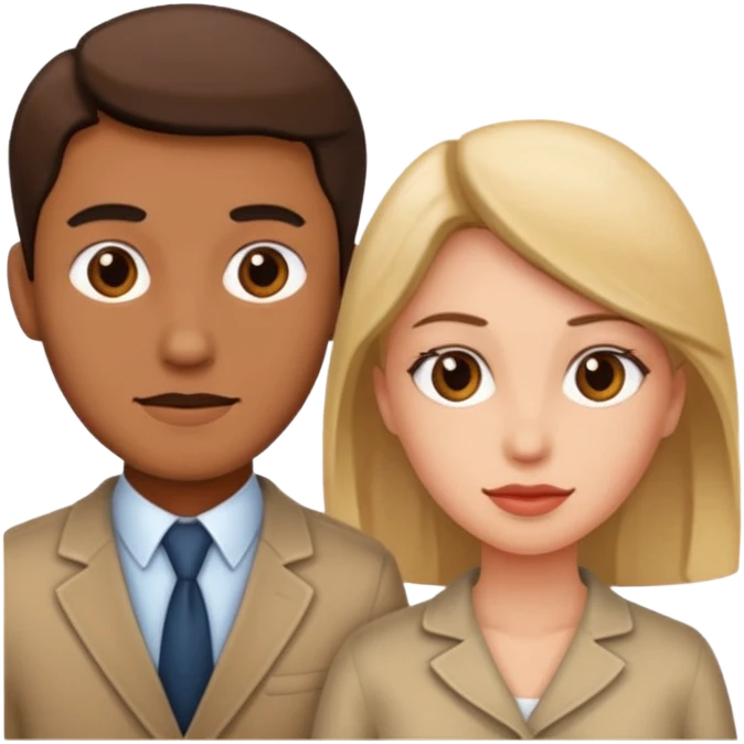 Man and woman staplegunned emoji