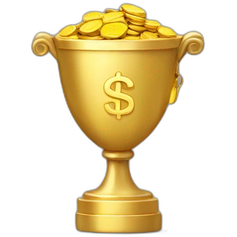 Tresor and many gold coin emoji