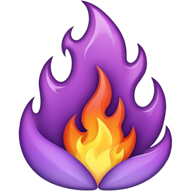 plain purple fire emoji
