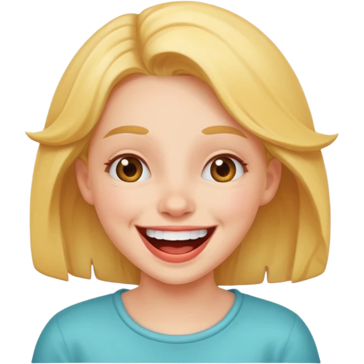 funny laughing girl emoji