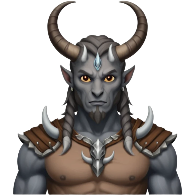 ESO male daedra, gray skin emoji