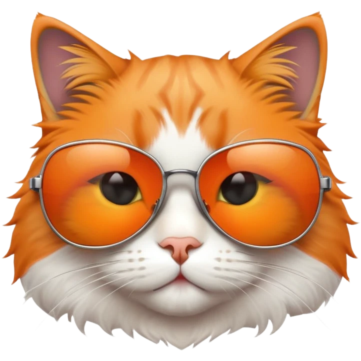 Cat wearing sunglasses emoji