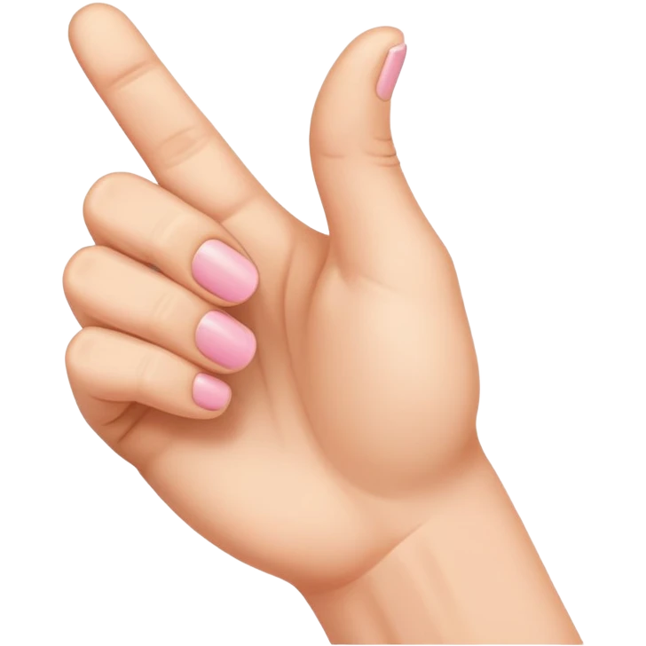 pinky finger out other fingers in a fist emoji