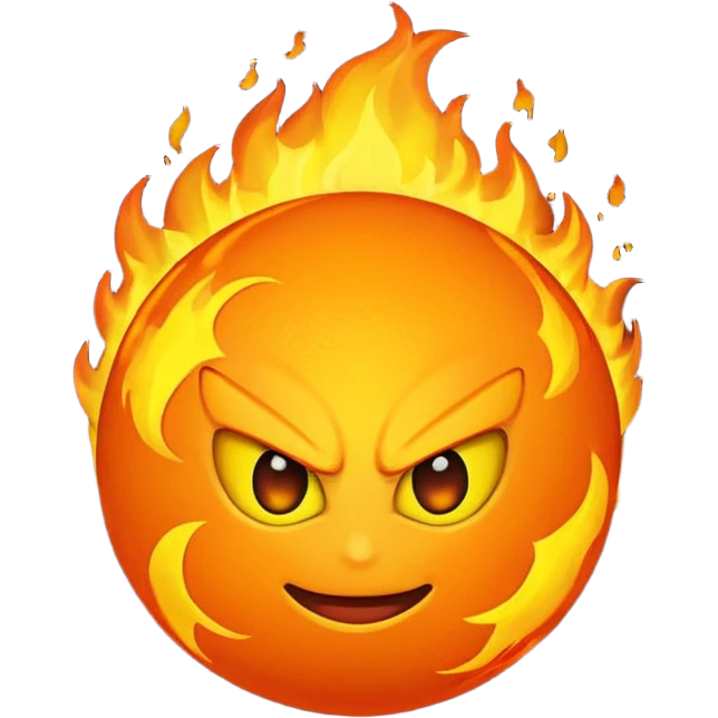 fireballs no face emoji